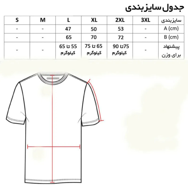 تیشرت آستین کوتاه مردانه مدل T-sa کد 9865 جنس پنبه یقه گرد ساده