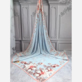 روسری مجلسی نخ کاستوم طرح آرام ابعاد 140 در 140