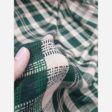 روسری نخی کاستوم طرح آسنات قواره 140 دور چرخ دوز مزونی سی تو