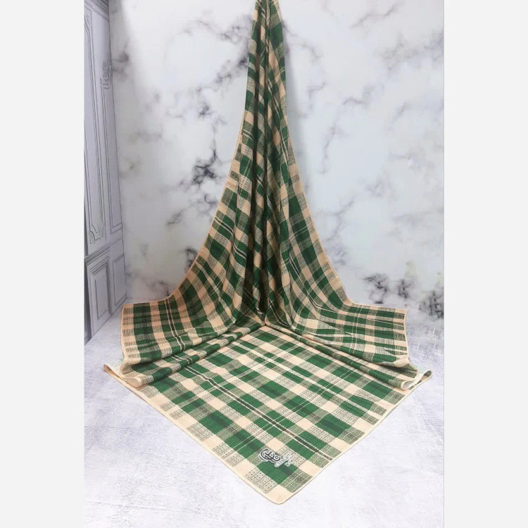 روسری نخی کاستوم طرح آسنات قواره 140 دور چرخ دوز مزونی سی تو