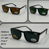 عینک آفتابی پرسول persol کد 8076 ساخت ایتالیا شیشه دایموند هارد ضد خش UV400 دسته فنر TR سایز 56