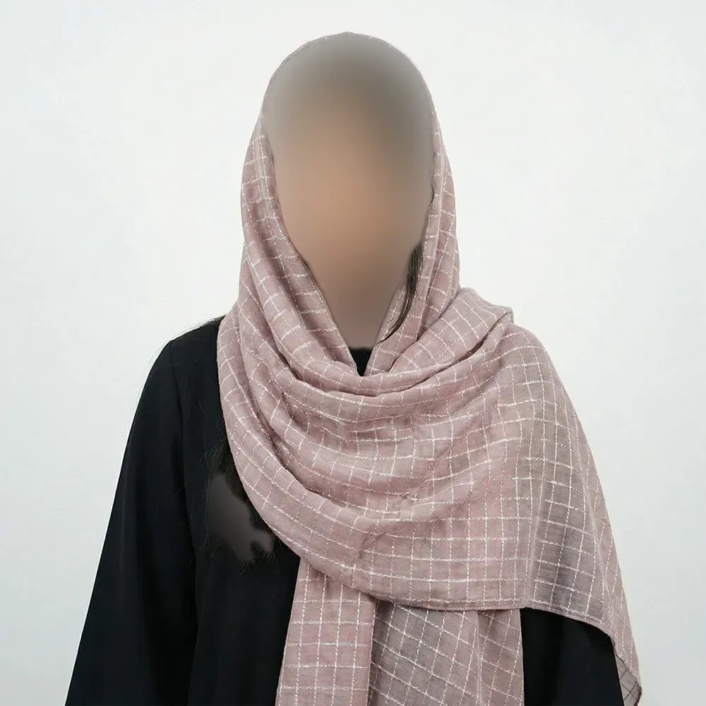 شال زنانه حریر گلکسی رنگ کالباسی ابعاد 70 در 166 سانتیمتر