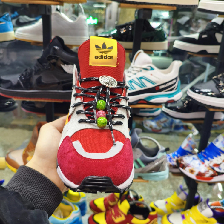 کتونی زد ایکس مدل سرخپوستی با رویه چرم طبیعی و طراحی سنتی