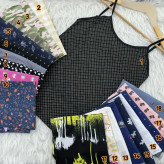 تاپ بندی زنانه طرحدار وارداتی جنس پنبه مناسب استفاده روزمره