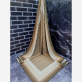 روسری مجلسی نخ کاستوم طرح دور قاب 140x140 سانتیمتر لیز نیست