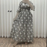 پیراهن عروسکی نخی زنانه و دخترانه فری سایز مناسب تا 44