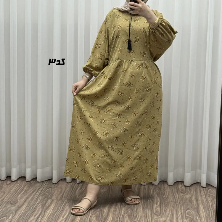 پیراهن نخی زنانه و دخترانه مدل بوگاتی منگولهدار فری سایز تا 52