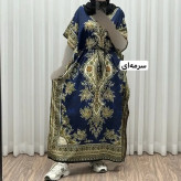 پیراهن پانچ زنانه سیلک هندی فری سایز مناسب تا 54 با قابلیت تنظیم سایز (گتدار)