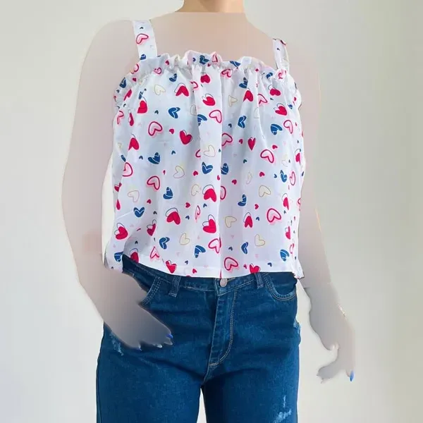 تاپ بندی نخی زنانه کد 1183 خنک سبک عروسکی راحت سایز 36 تا 46