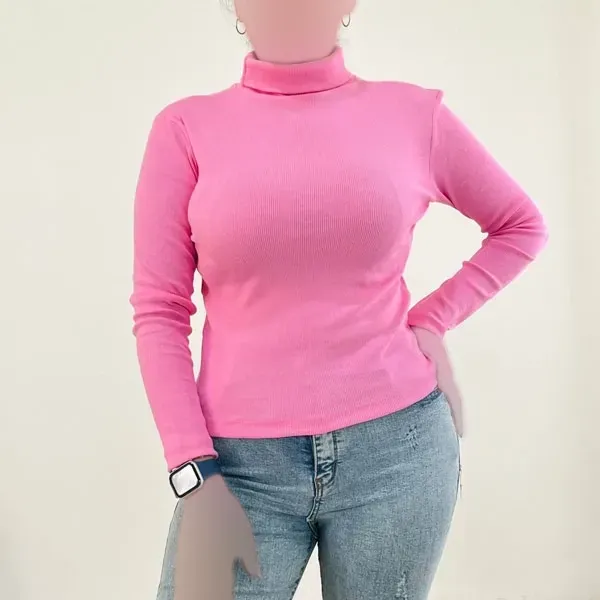 بلوز یقه اسکی کبریتی زنانه کد 1226 مناسب سایز 38 تا 46