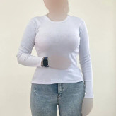 بلوز یقه گرد کبریتی زنانه کد 1225 مناسب سایز 38 تا 46