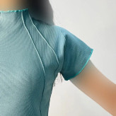 کراپ تاپ زنانه کبریتی رگه دوزی کد 1439