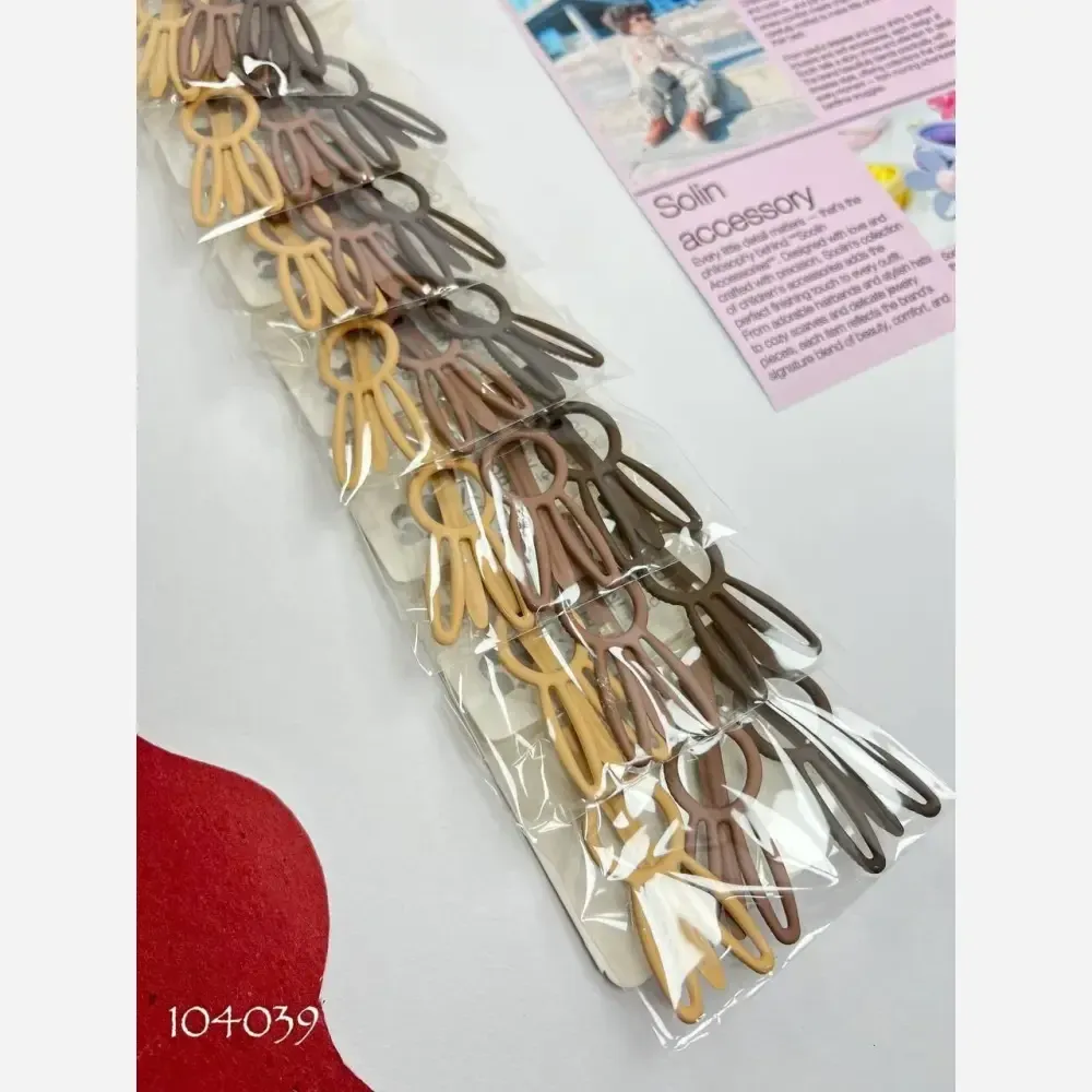 پک سه عددی گیره مو انبری دخترانه وارداتی در طرح های متنوع