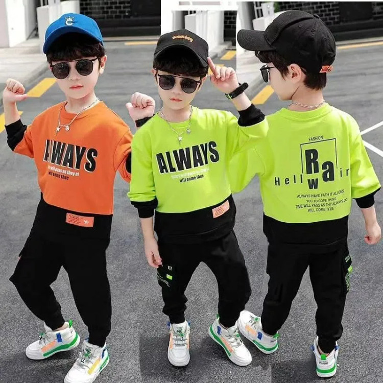 ست بلوز و شلوار اسپرت بچگانه وارداتی طرحدار سایز بزرگ