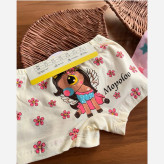 پک 2 عددی شورت نخ پنبه دخترانه بچگانه مناسب 3 تا 10 سال