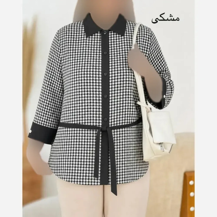 شومیز مجلسی زنانه طرح پیچازی جنس بوگاتی درجه یک