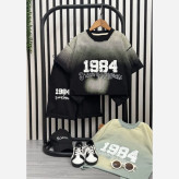 ست تیشرت و شلوارک پسرانه طرح 1984 جنس پنبه لاکرا