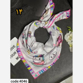 روسری سوپرنخ دخترانه فانتزی دست دوز قواره 100