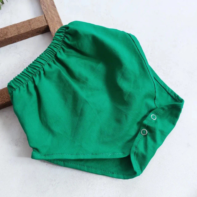 سارافون شورت مجلسی نوزادی دخترانه عیدانه خرگوشی کتان نخ چهار رنگ سایز 35 و 40