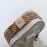 ساعت زنانه بلیزر مدل 3204 رنگ رزگلد صفحه سفید با موتور ژاپن و بند مگنتی