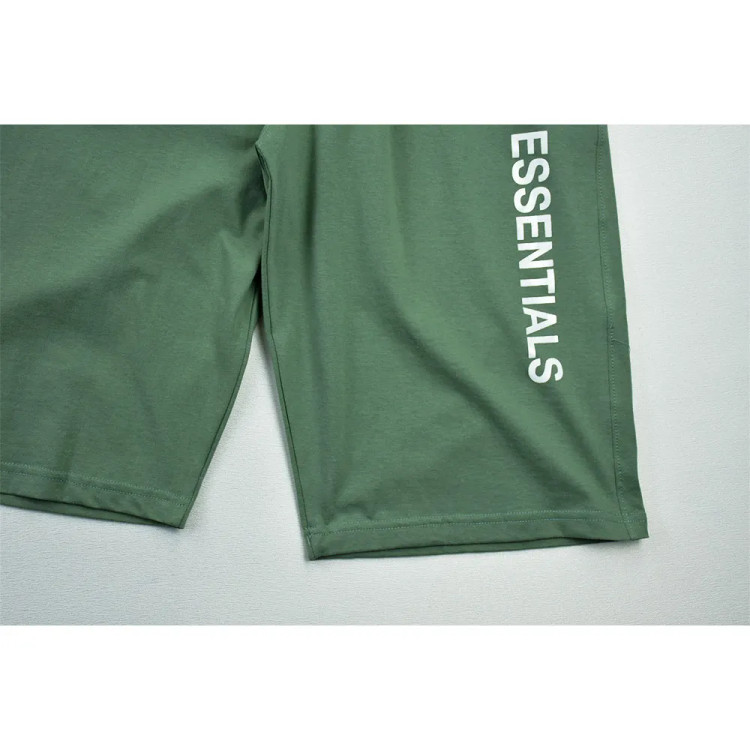 ست تاپ شلوارک مردانه ESSENTIALS پنبه ای بهار و تابستان