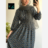 ساحلی نخی طرح دار ماچ خنک و تابستانه فری سایز