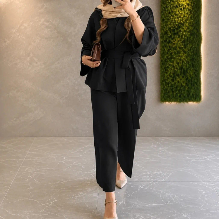کت شلوار زنانه جنس مازراتی دوخت مزونی رنگ بندی متنوع