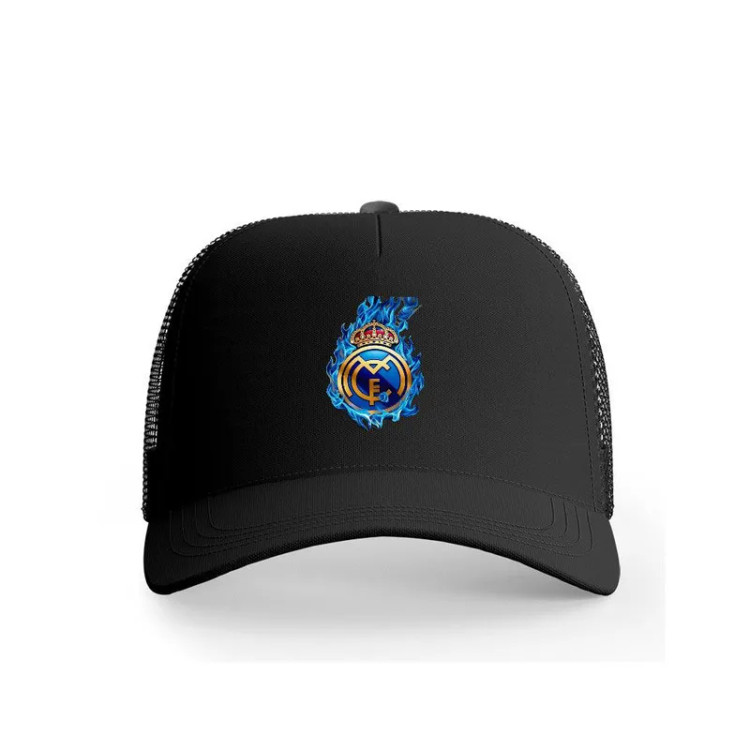کلاه کپ اسپرت طرح رئال مادرید جنس کتان قابل تنظیم