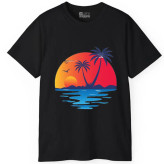 تیشرت آستین کوتاه مردانه پاد آفرین مدل درخت خورشید