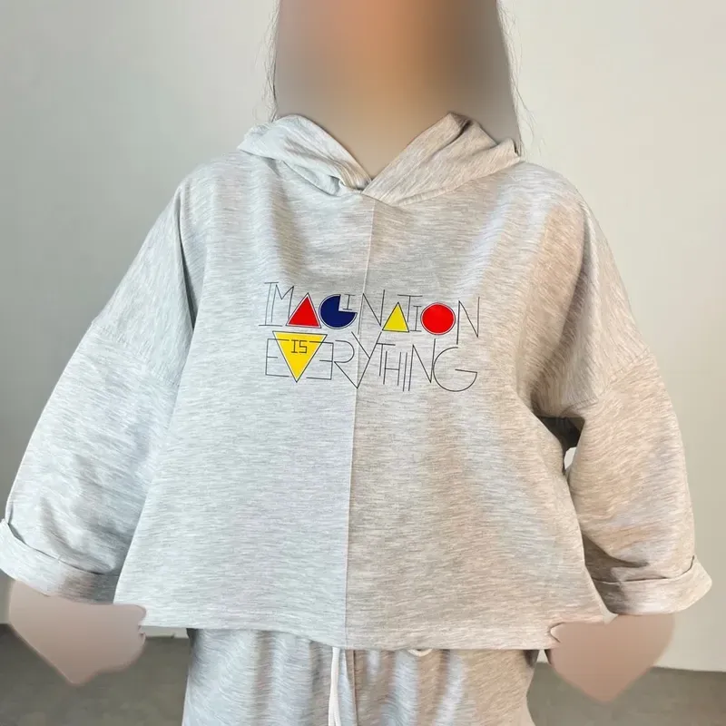 کراپ تیشرت باکسی چاپدار جنس گلکسی