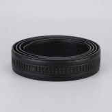 کمربند مردانه مواد مصنوعی سگک ریلی فلزی پهنای 3.5 سانتی متر