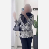 کت تک مریلا جنس ژاکارد مجلسی رنگ طلایی نقره ای خاکی فری سایز تا 46