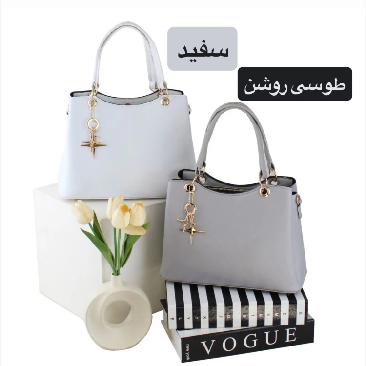 کیف زنانه چرم مصنوعی اسپرت و مجلسی با بند بلند