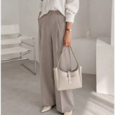 کیف زنانه چرم مصنوعی روزمره سه جیب داخلی دو جیب بیرونی