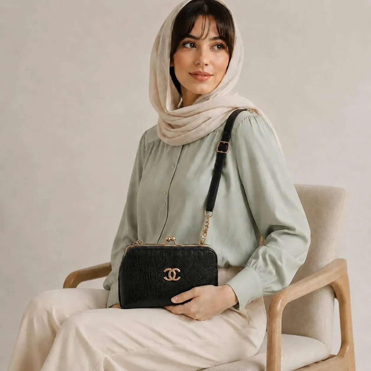 کیف پاسپورتی چرم مصنوعی زنانه رسمی و مجلسی