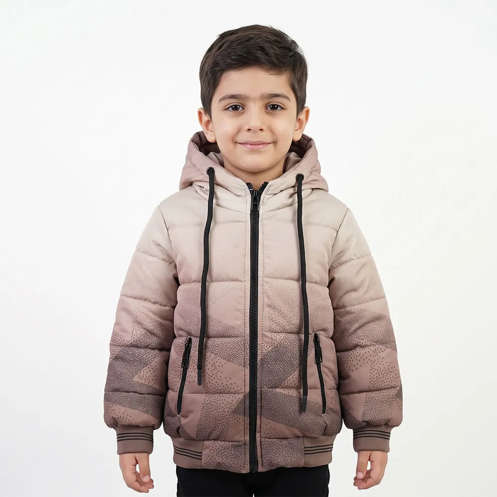 کاپشن پسرانه برزنتی آبرنگی نسکافه ای