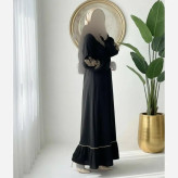 عبا گلدوزی پروانه الیزه فری سایز مشکی