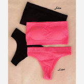 ست نیمتنه دکلته و شورت بکلس نخی کبریتی کاپدار متحرک سایز 38 تا 46