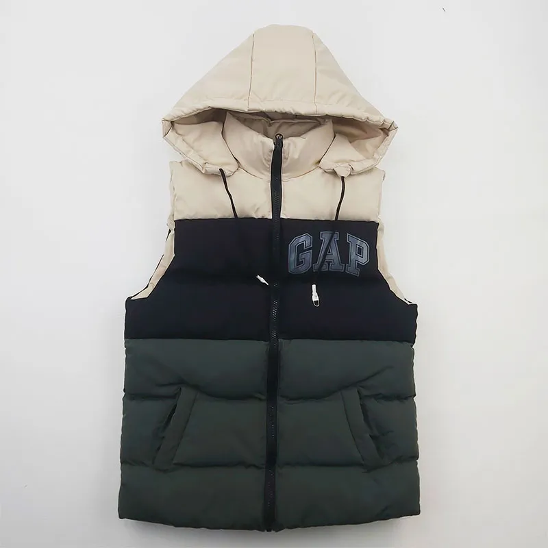 پافر پسرانه GAP طوسی شمعی سه رنگ جیبدار